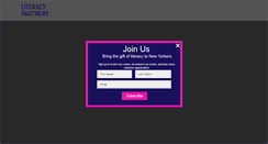 Desktop Screenshot of literacypartners.org