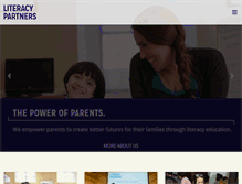 Tablet Screenshot of literacypartners.org